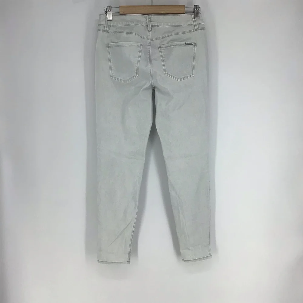 White House Black Market Mid-Rise Metallic Skinny